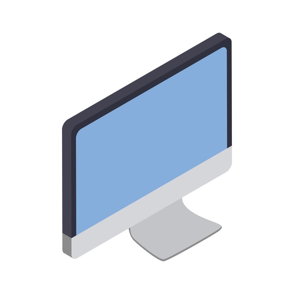 desktop computer isometrisch vector