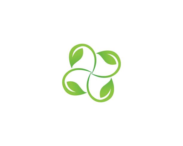 blad groene natuur logo en symbool sjabloon Vector