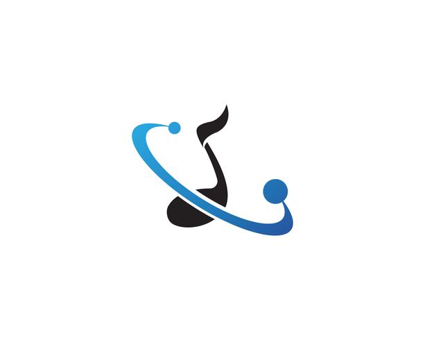 Muzieknoot symbolen logo en pictogrammen sjabloon vector