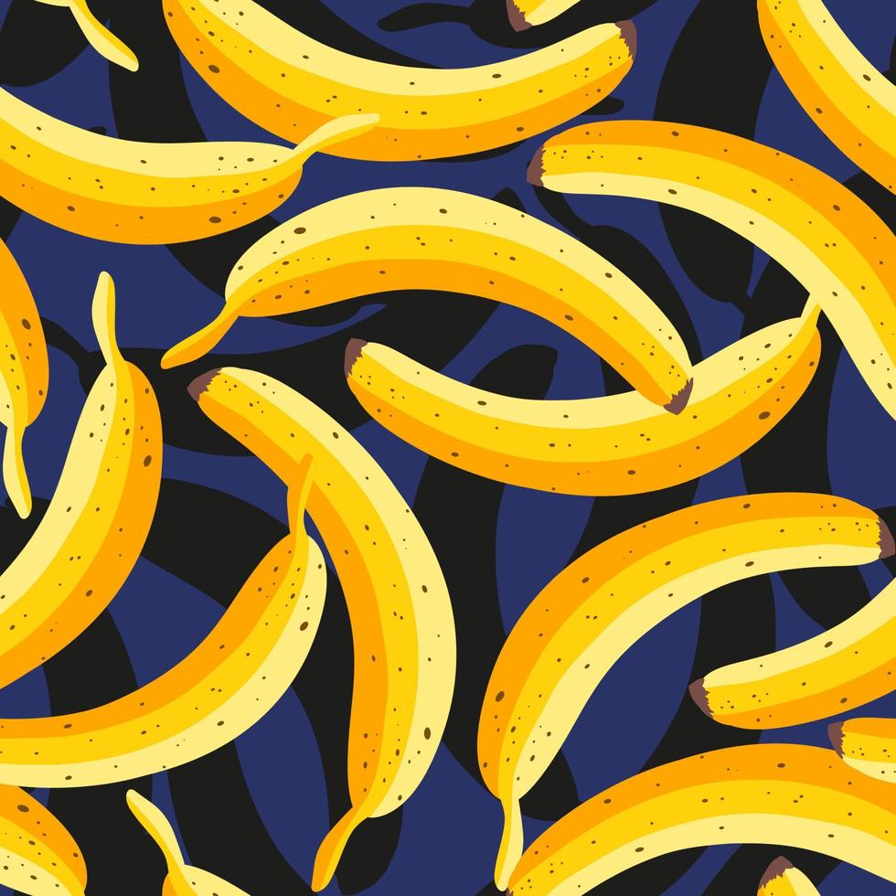 tropisch patroon met bananen. vector