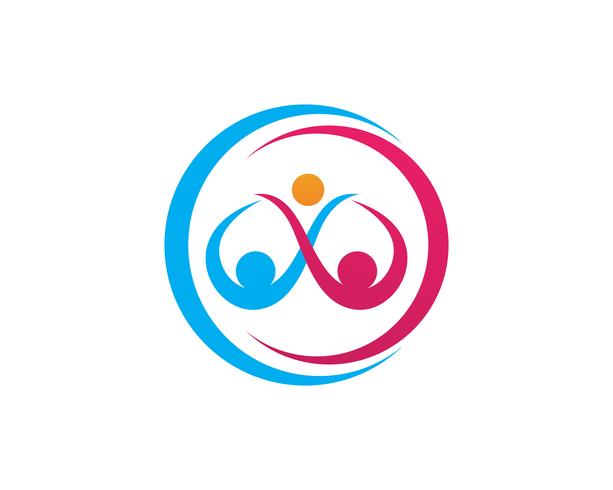 Adoptie en community care Logo sjabloon vector pictogram ...