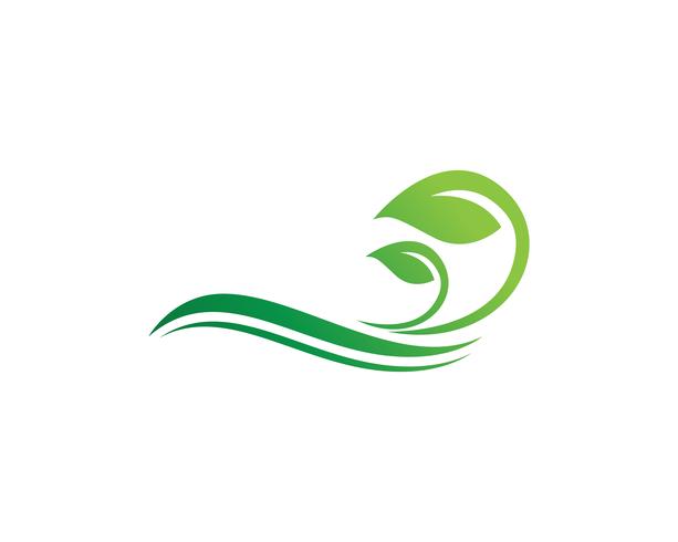 blad groene natuur logo en symbool sjabloon Vector