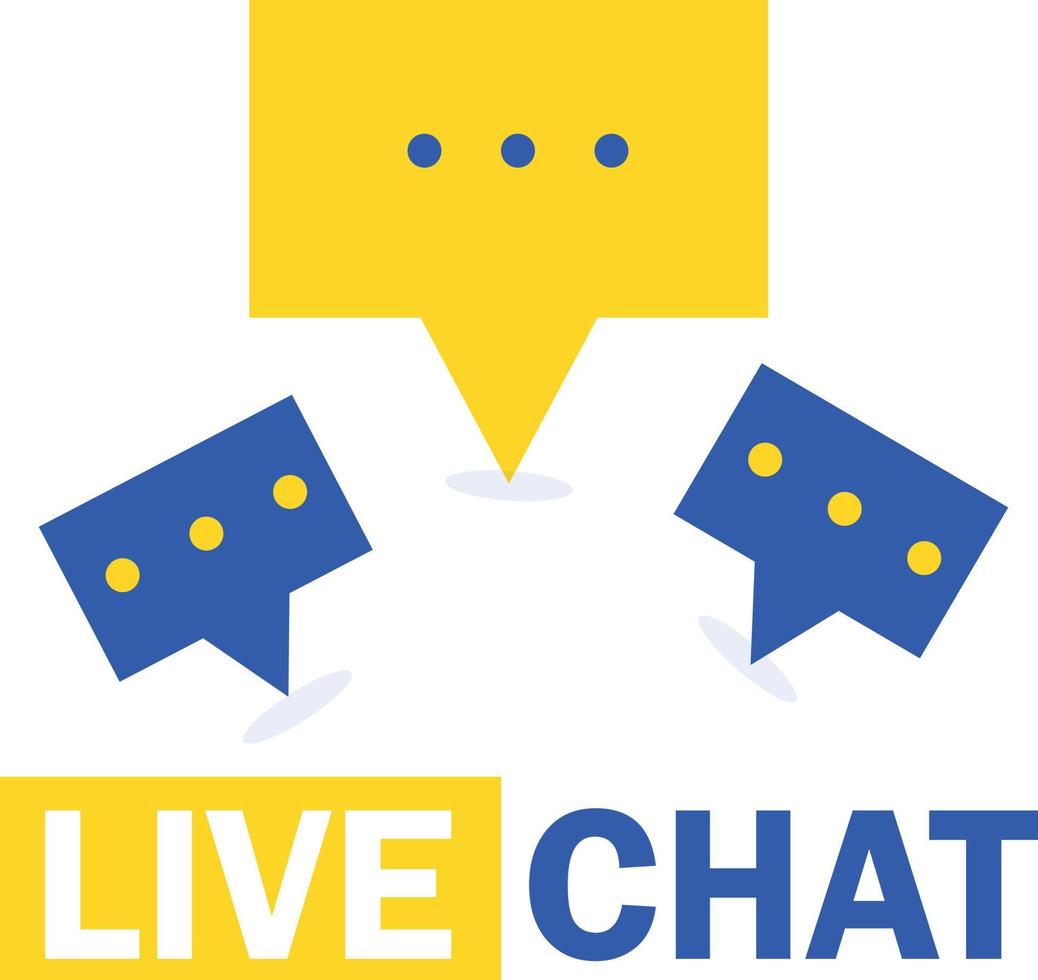 live chat concept vector ontwerp