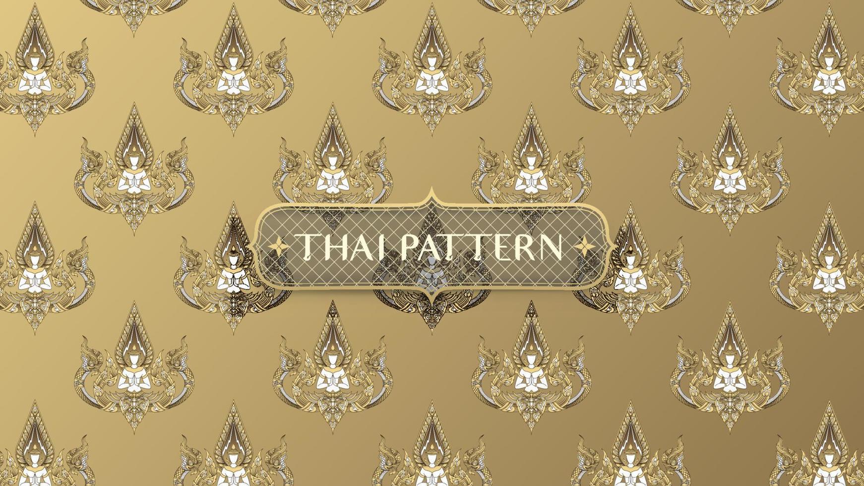 Thaise mannelijke engel patroon premium vector