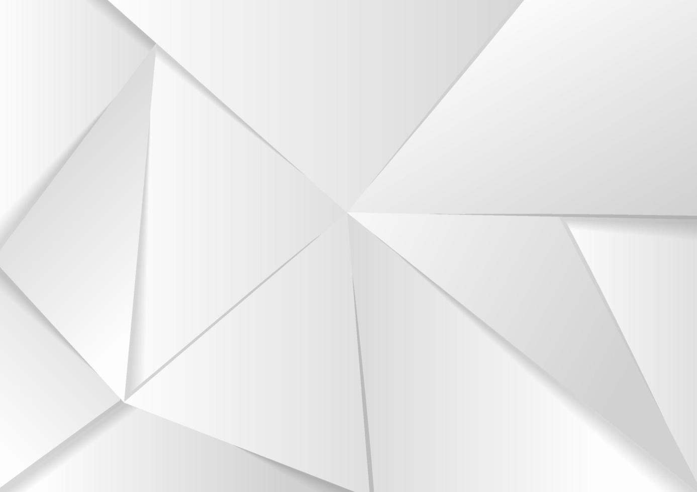 abstracte moderne witte en grijze papercut achtergrondstructuur vector