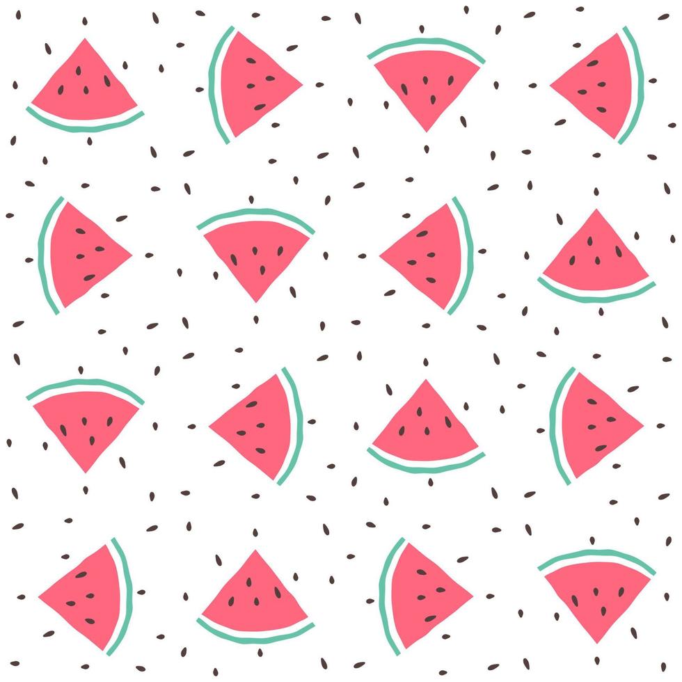 achtergrondontwerp van watermeloen naadloos patroon vector