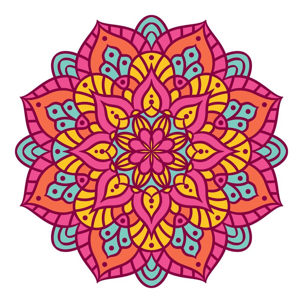 etnisch mandala rond ornamentpatroon vector