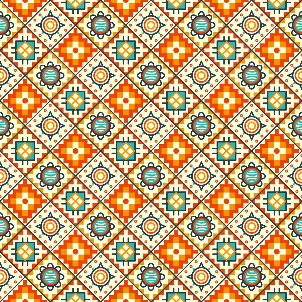 etnisch naadloos patroon in inheemse stijl vector