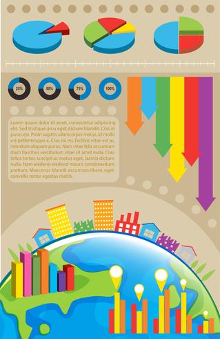 Een infografiek van de omgeving vector