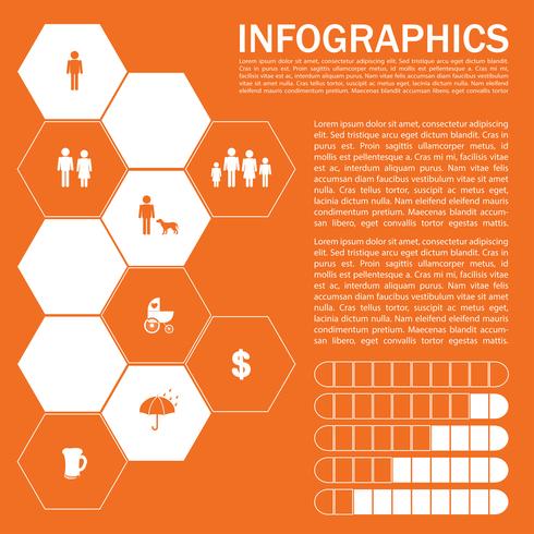Een infographics van mensen vector