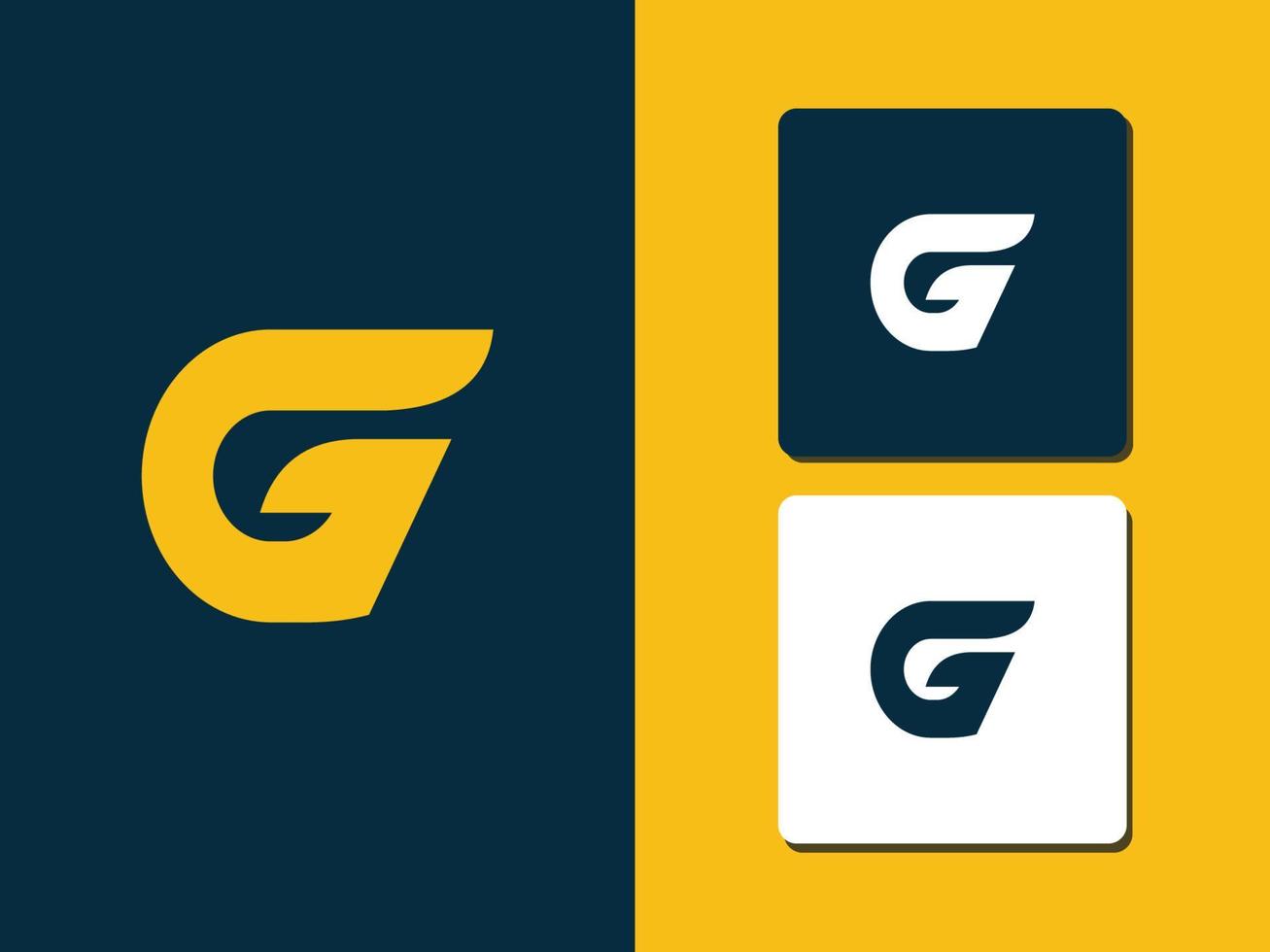 letter g logo concept gratis vector