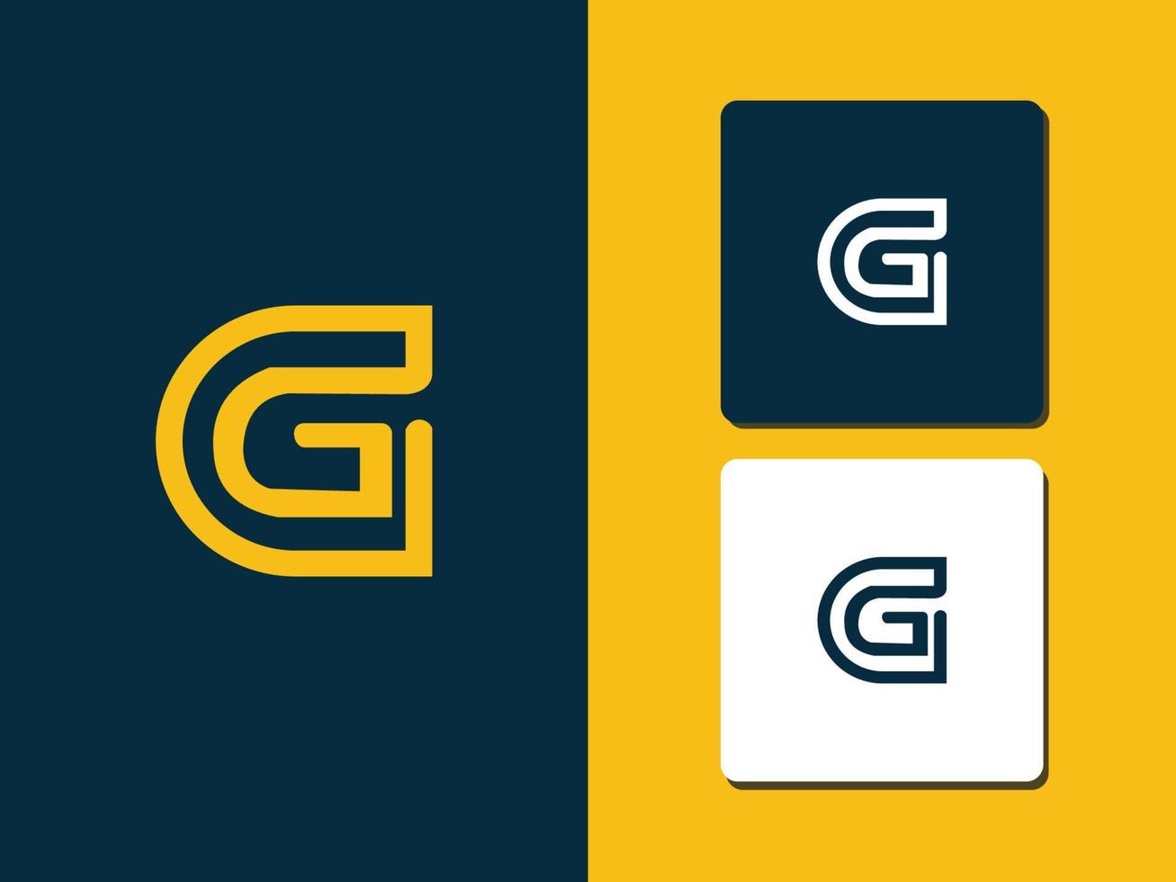letter g logo concept pro vector