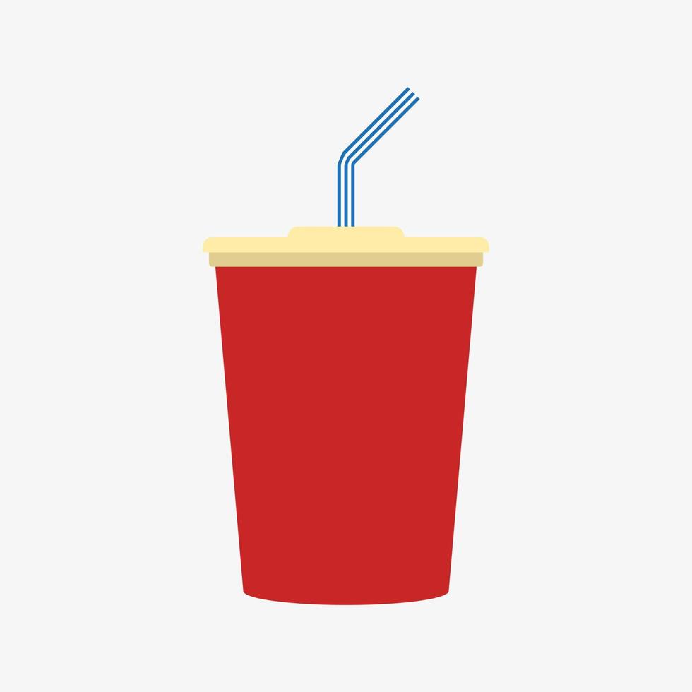 fastfood drinken vectorillustratie geïsoleerd op een witte achtergrond vector