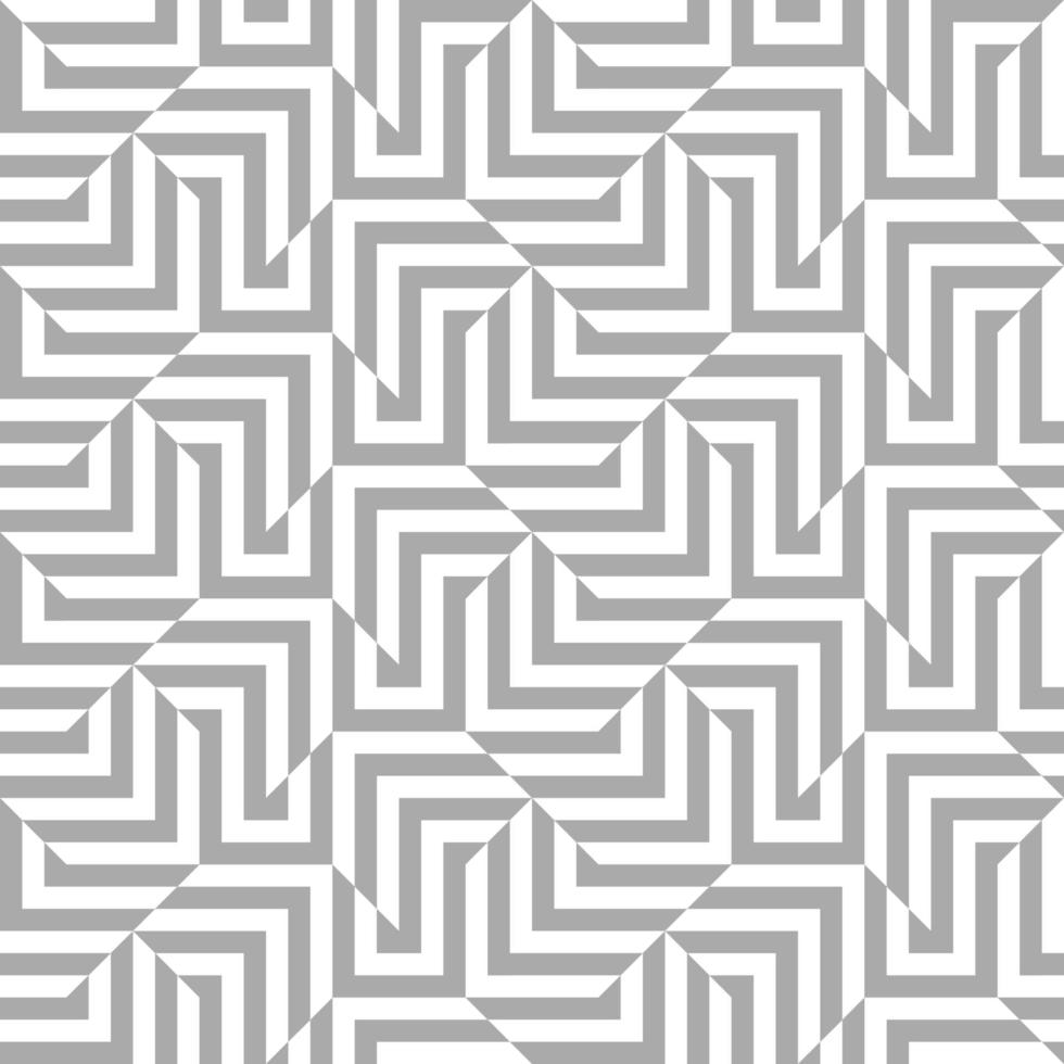 monochroom geometrische naadloze patroon met strips. grijze textuur met optisch effect. sjabloon voor behang, textiel, stof, inpakpapier, achtergronden. vectorillustratie. vector