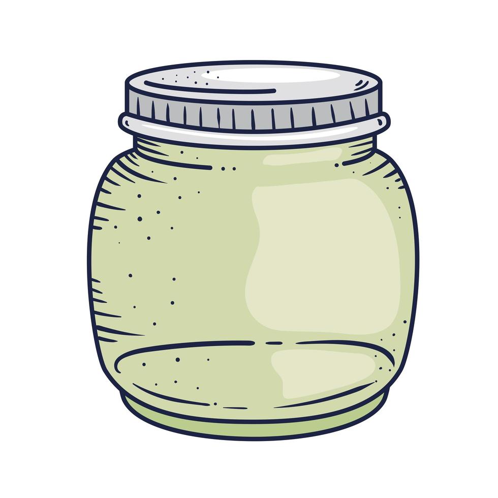 pot glas groen vector