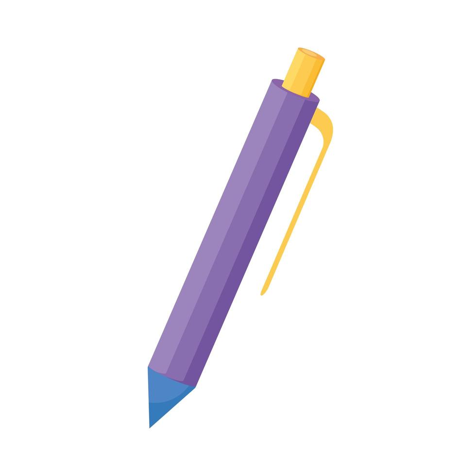 levering van paarse pennen vector