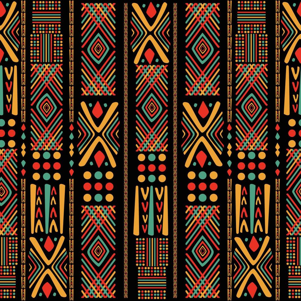 pan afrika kleur naadloos patroon concept vector