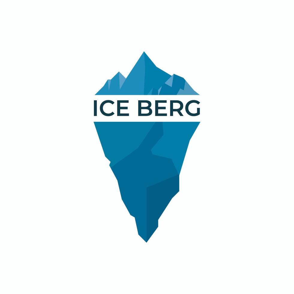 ijsberg geometrisch logo vector