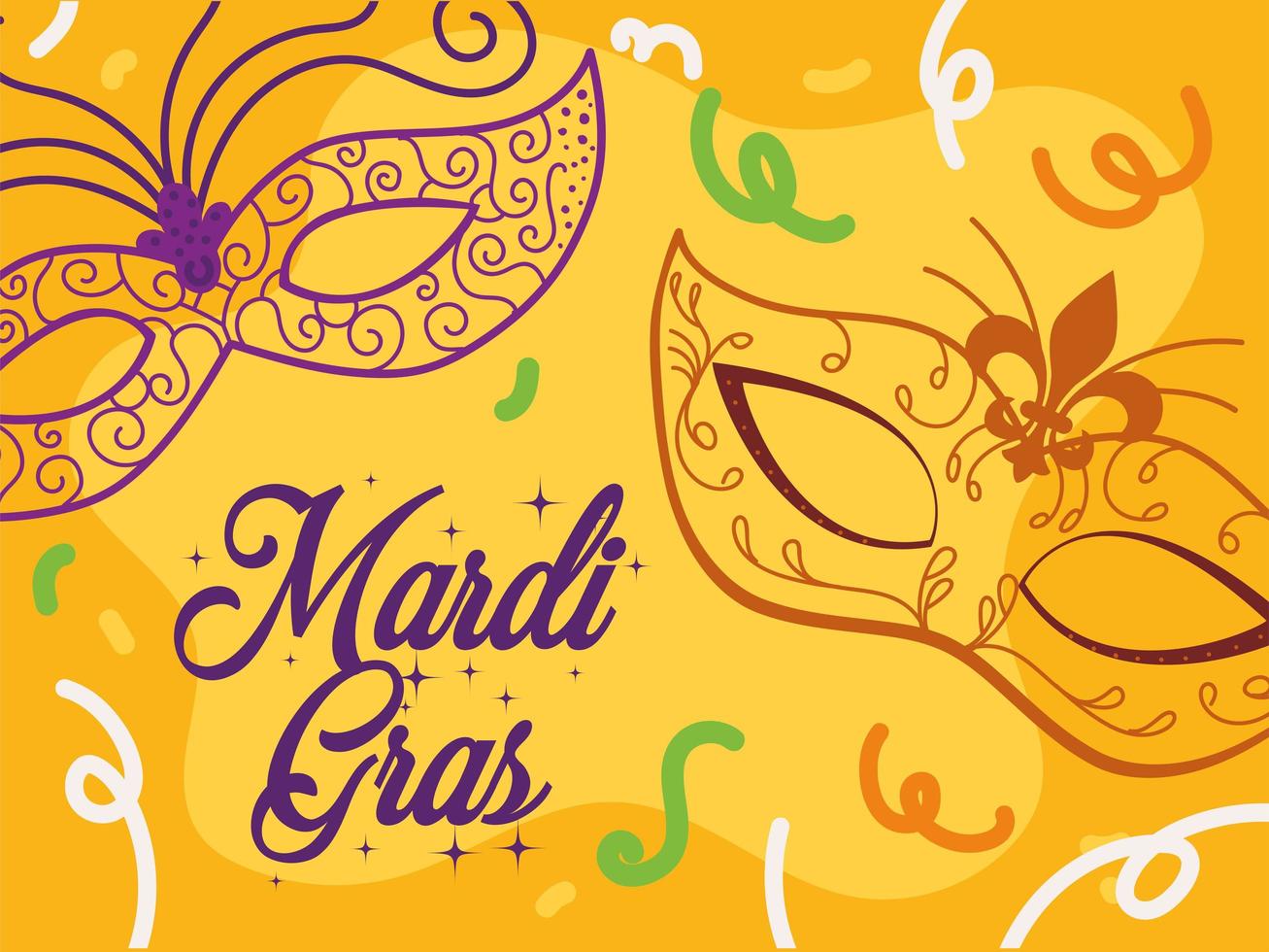 mardi gras banner vector