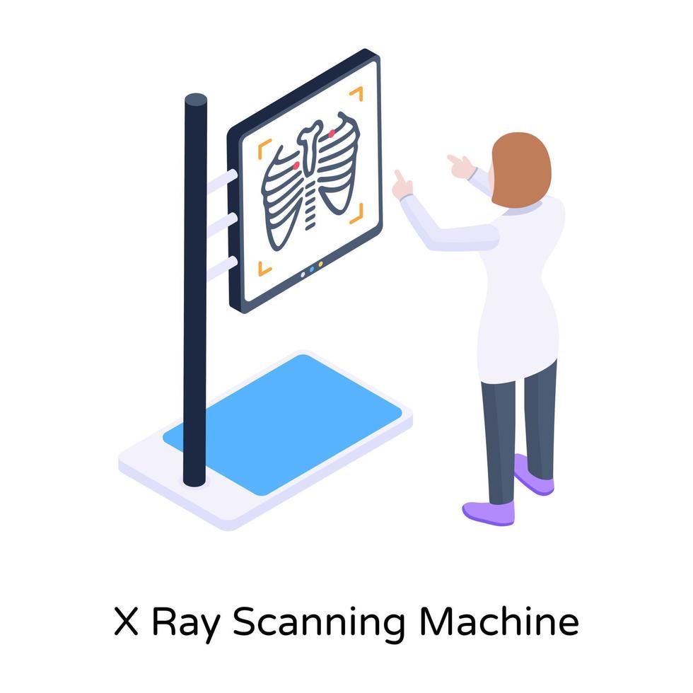 download de afbeelding van een scanmachine in premium bewerkbare afbeeldingen vector