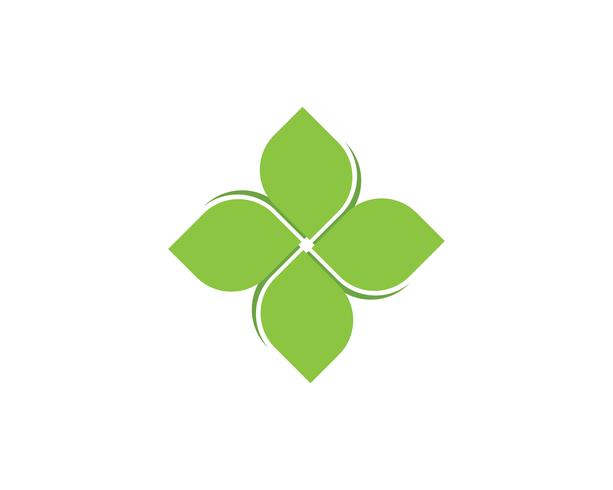 blad groene natuur logo en symbool sjabloon Vector
