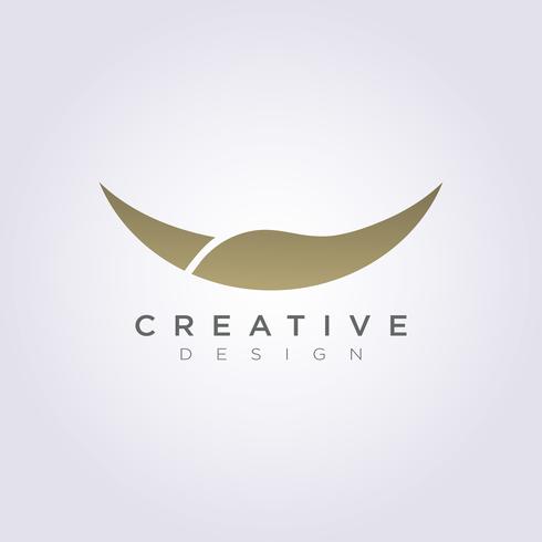 Dierlijke hoorn Vector illustratie ontwerp Clipart symbool Logo sjabloon
