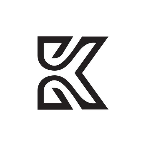 letter k logo ontwerpsjabloon concept vector