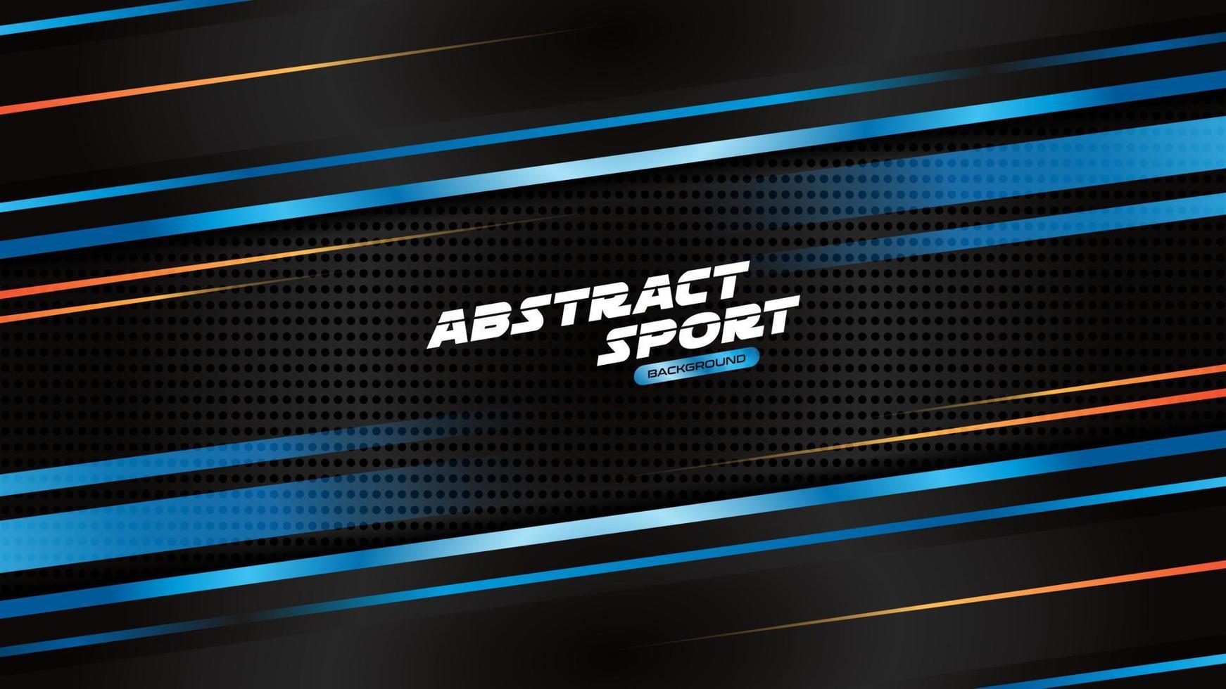 moderne abstracte sportachtergrond. abstracte metallic blauw zwart frame lay-out ontwerp tech innovatie concept achtergrond. vector illustratie