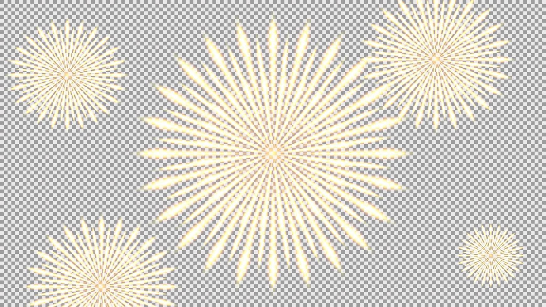 vuurwerk vectorillustratie. abstracte vuurwerk geïsoleerde illustratie. vuurwerk vectorillustratie vector