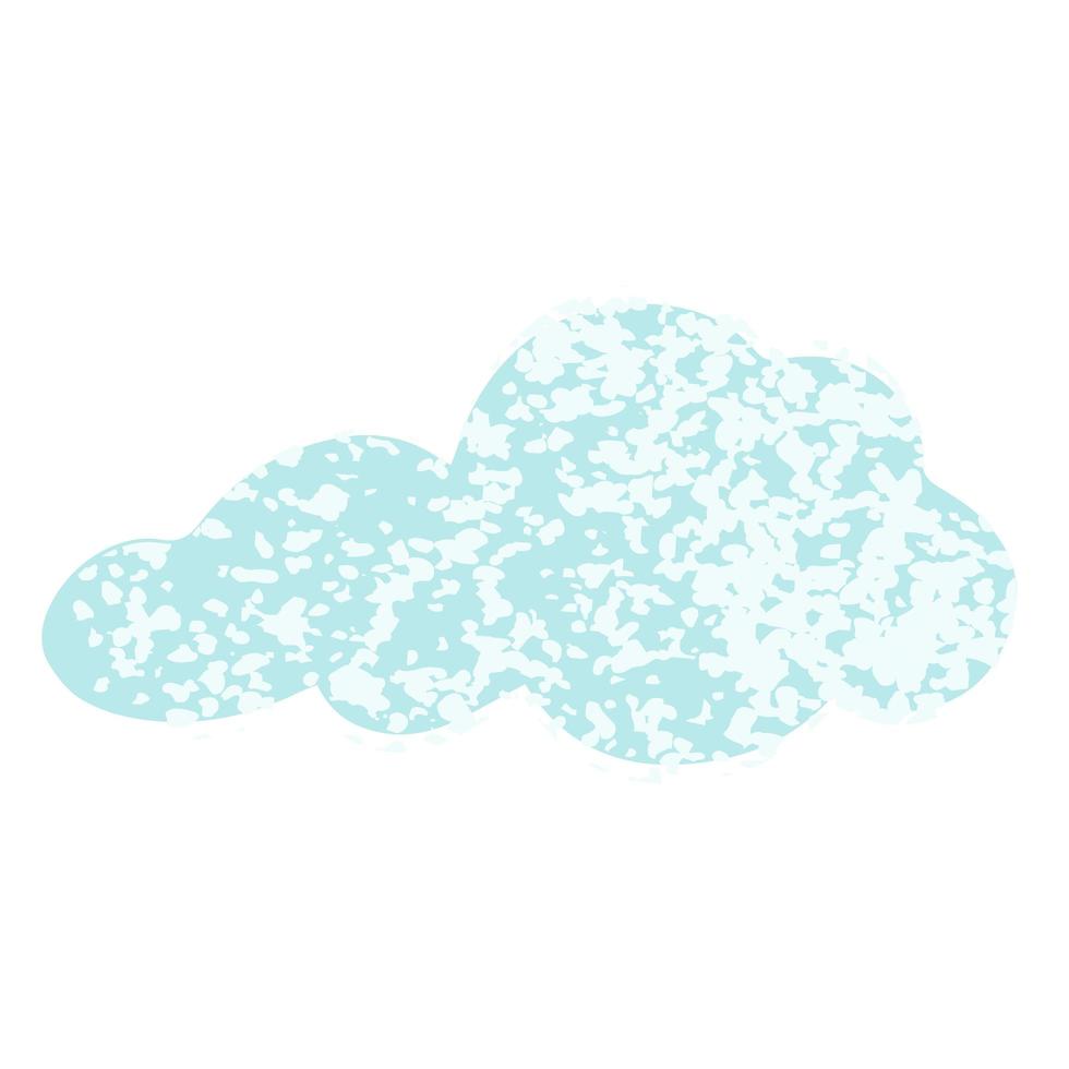 wolk kleurrijke illustratie vector