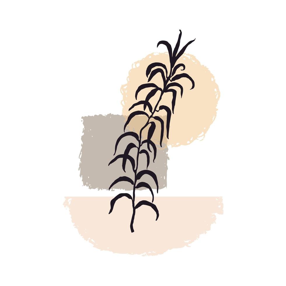 plant abstracte illustratie vector