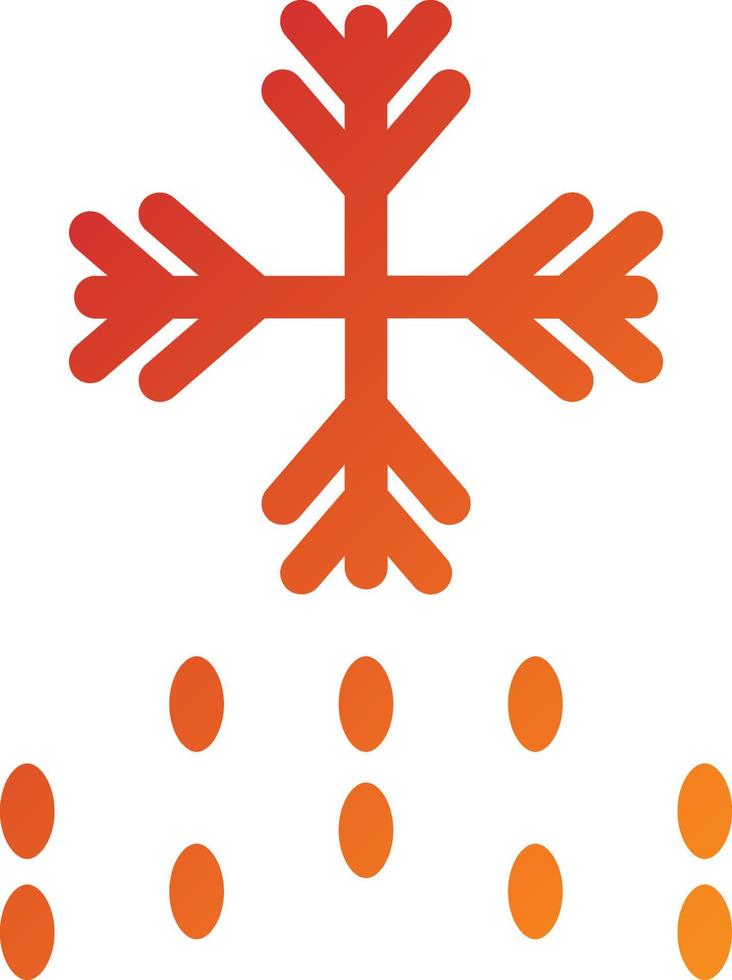 sneeuw pictogramstijl vector