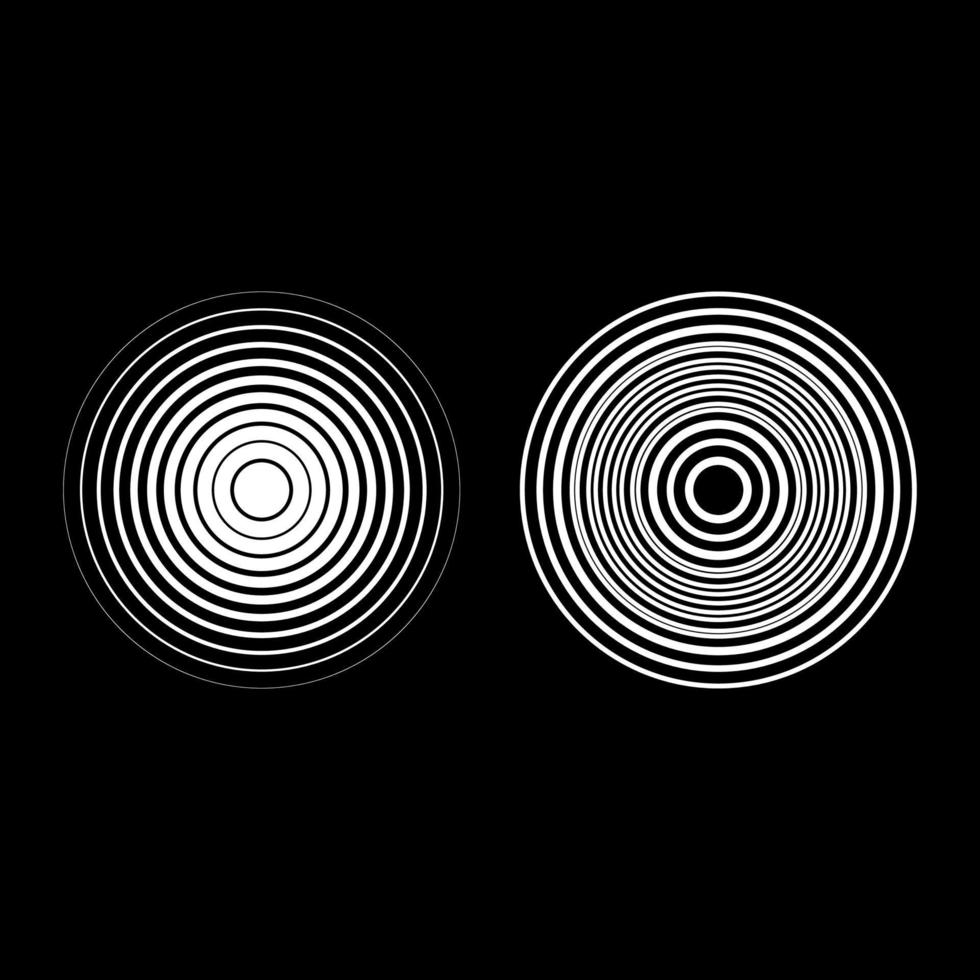 radiogolf draadloos ingesteld pictogram witte kleur vector illustratie afbeelding solide vulling omtrek contour lijn dun vlakke stijl