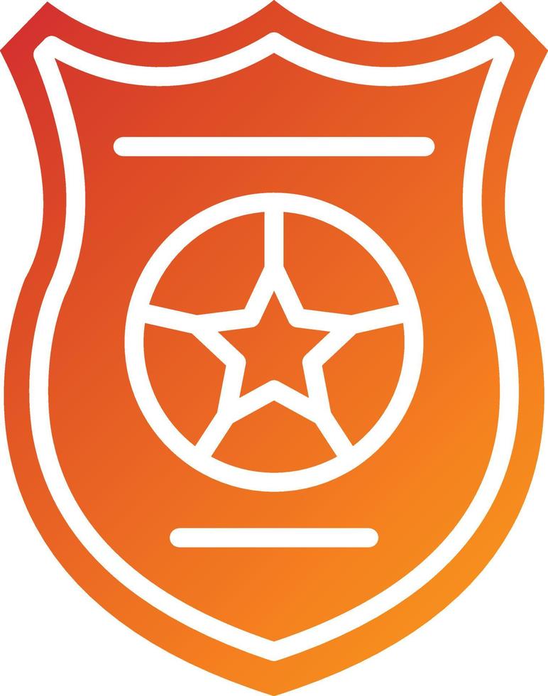 politie badge pictogramstijl vector