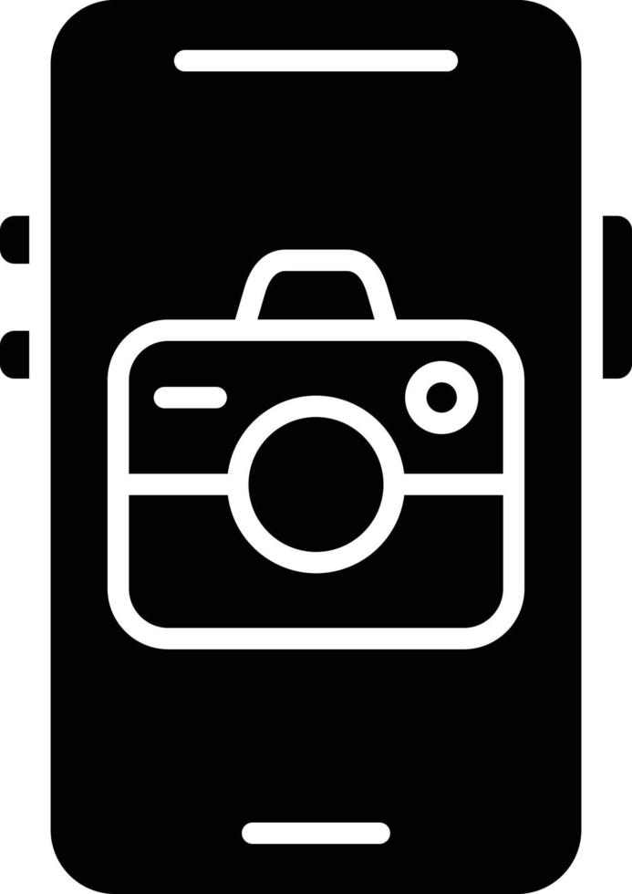 pictogramstijl mobiele camera vector