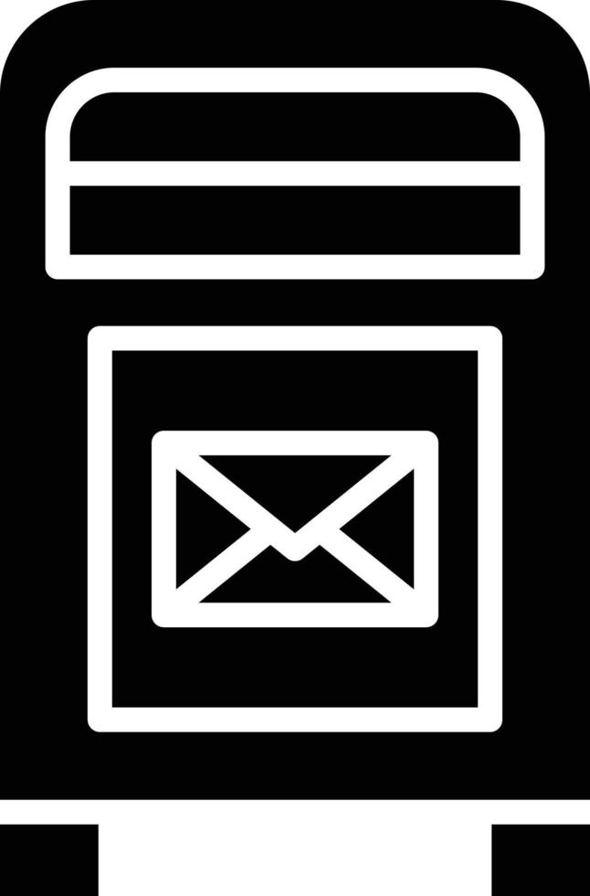 stijl van postvakpictogram vector