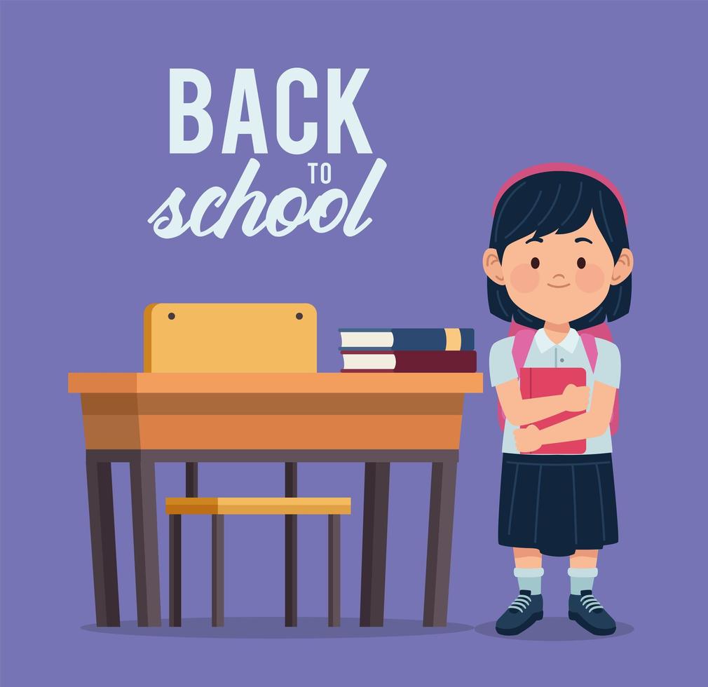 terug naar school banner vector