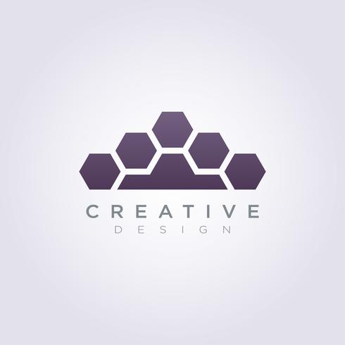 Bontblad Logo Template Design Vectorsymboolpictogram voor Bedrijf vector