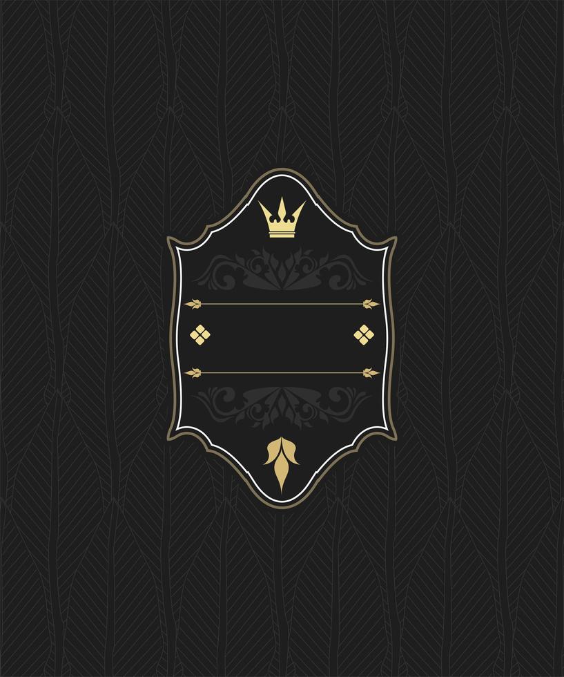 elegant koninklijk embleem vector