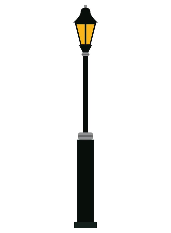 klassieke straatlamp vector