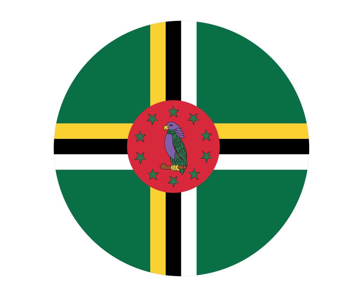 dominica vlag nationaal noord-amerika embleem pictogram vector illustratie abstract ontwerp element