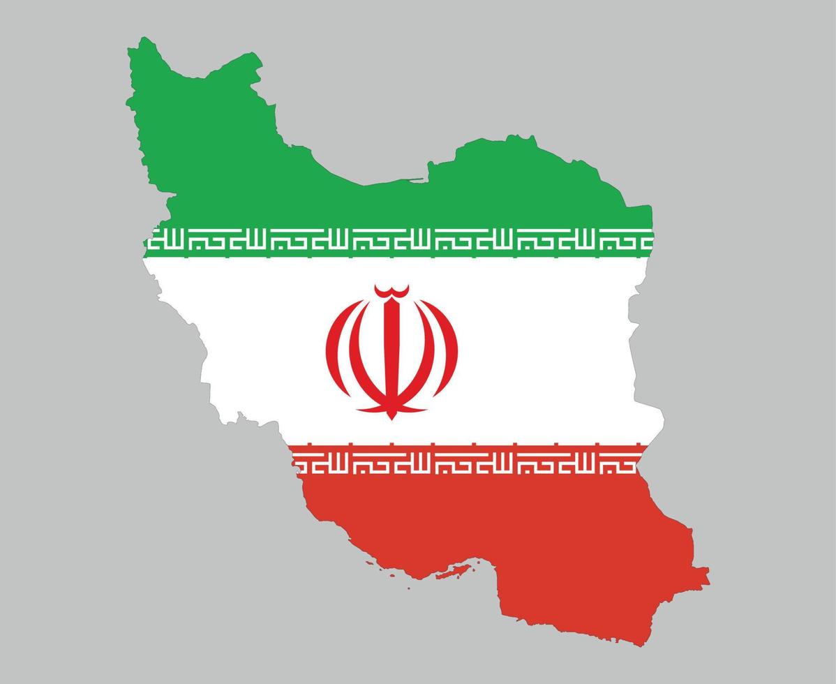 iran vlag nationaal Azië embleem kaart pictogram vector illustratie abstract ontwerp element