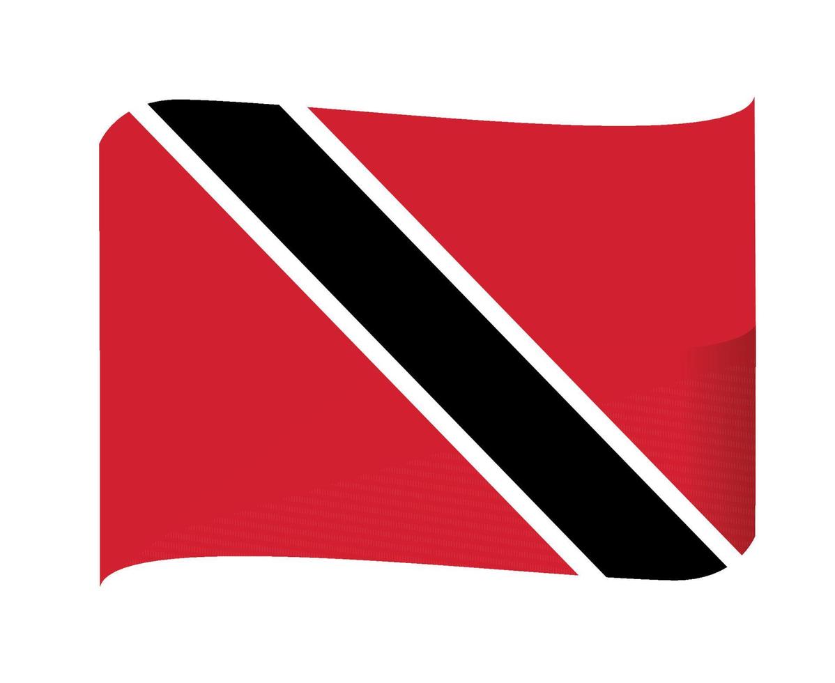 trinidad en tobago vlag nationaal noord-amerika embleem lint pictogram vector illustratie abstract ontwerp element