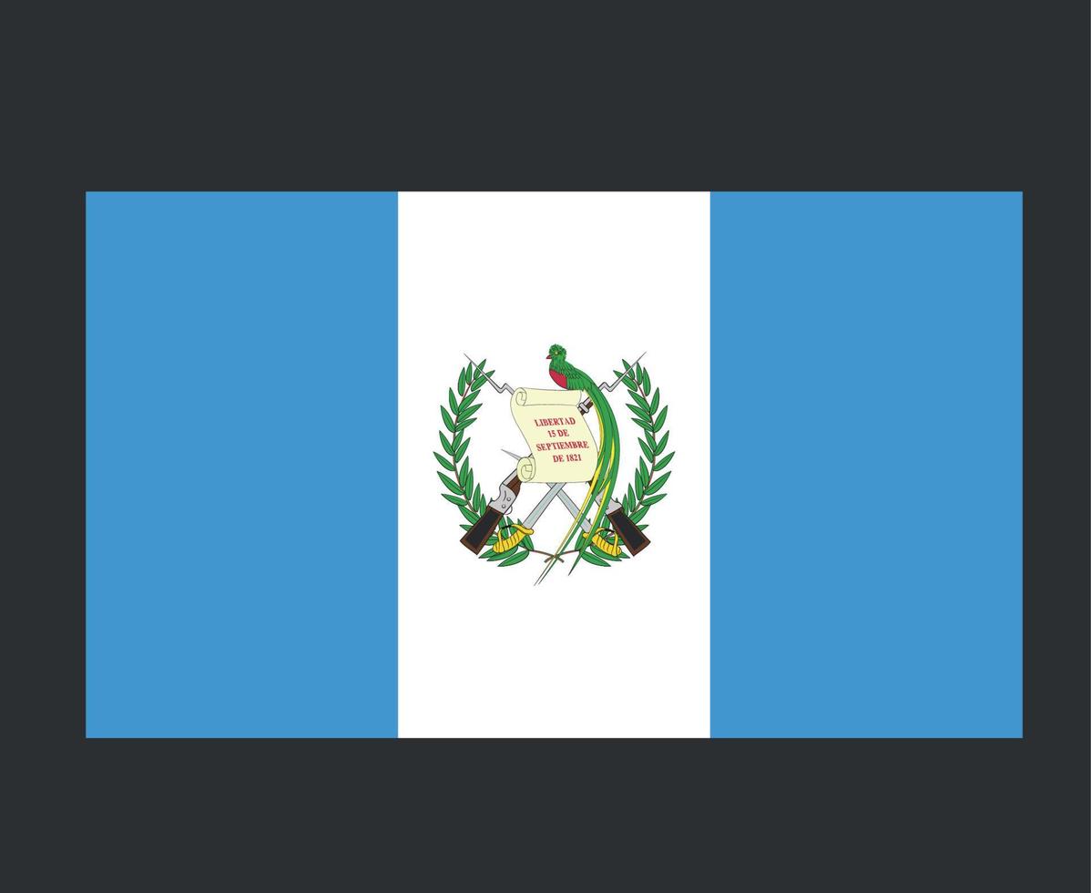 Guatemala vlag nationaal Noord-Amerika embleem symbool pictogram vector illustratie abstract ontwerp element