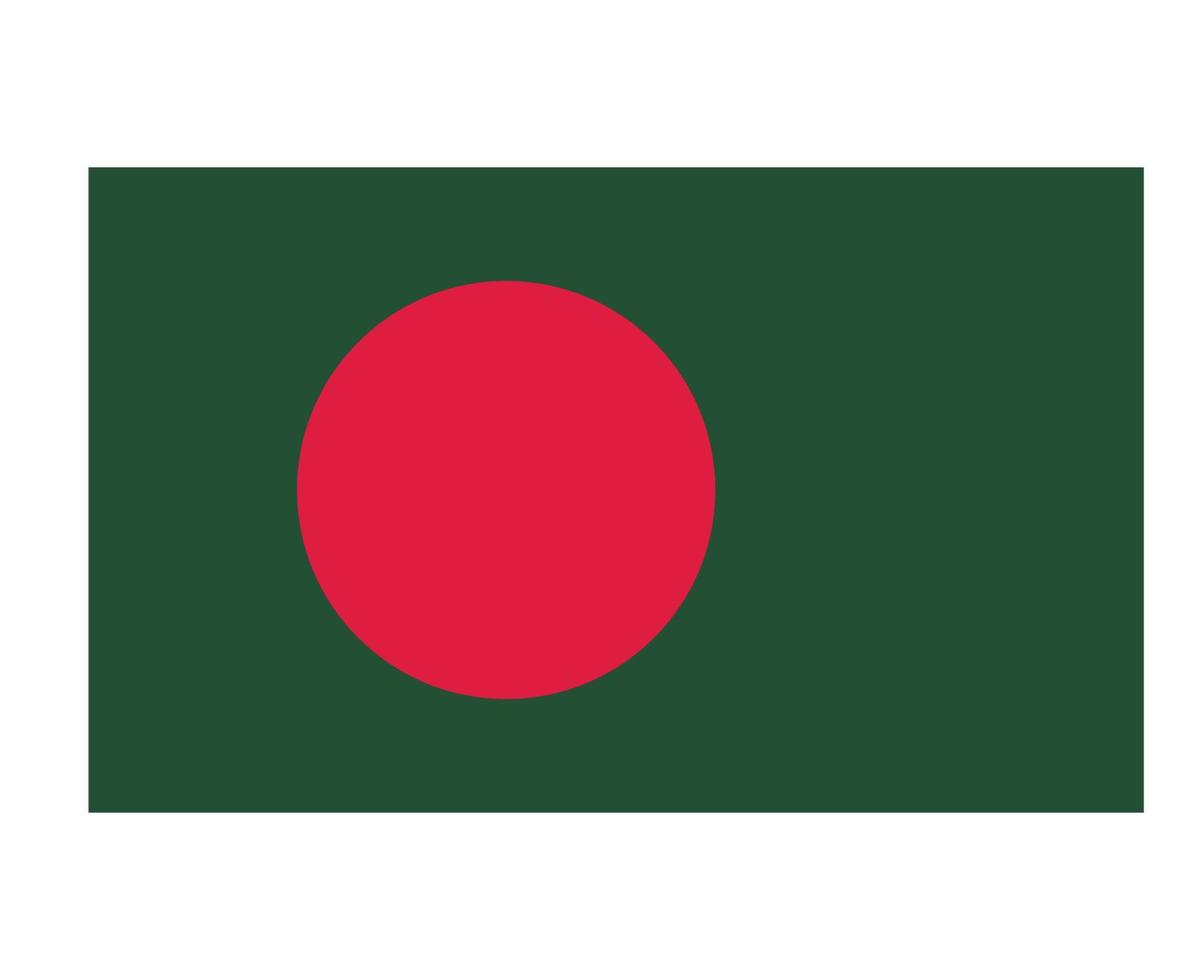 bangladesh vlag nationaal Azië embleem symbool pictogram vector illustratie abstract ontwerp element