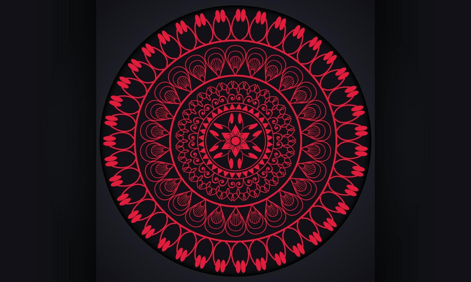 mandala-ontwerp. Patroonontwerp. je kunt dit ontwerp ook gebruiken op ornamenten, stoffen en uitnodigingskaarten. vector