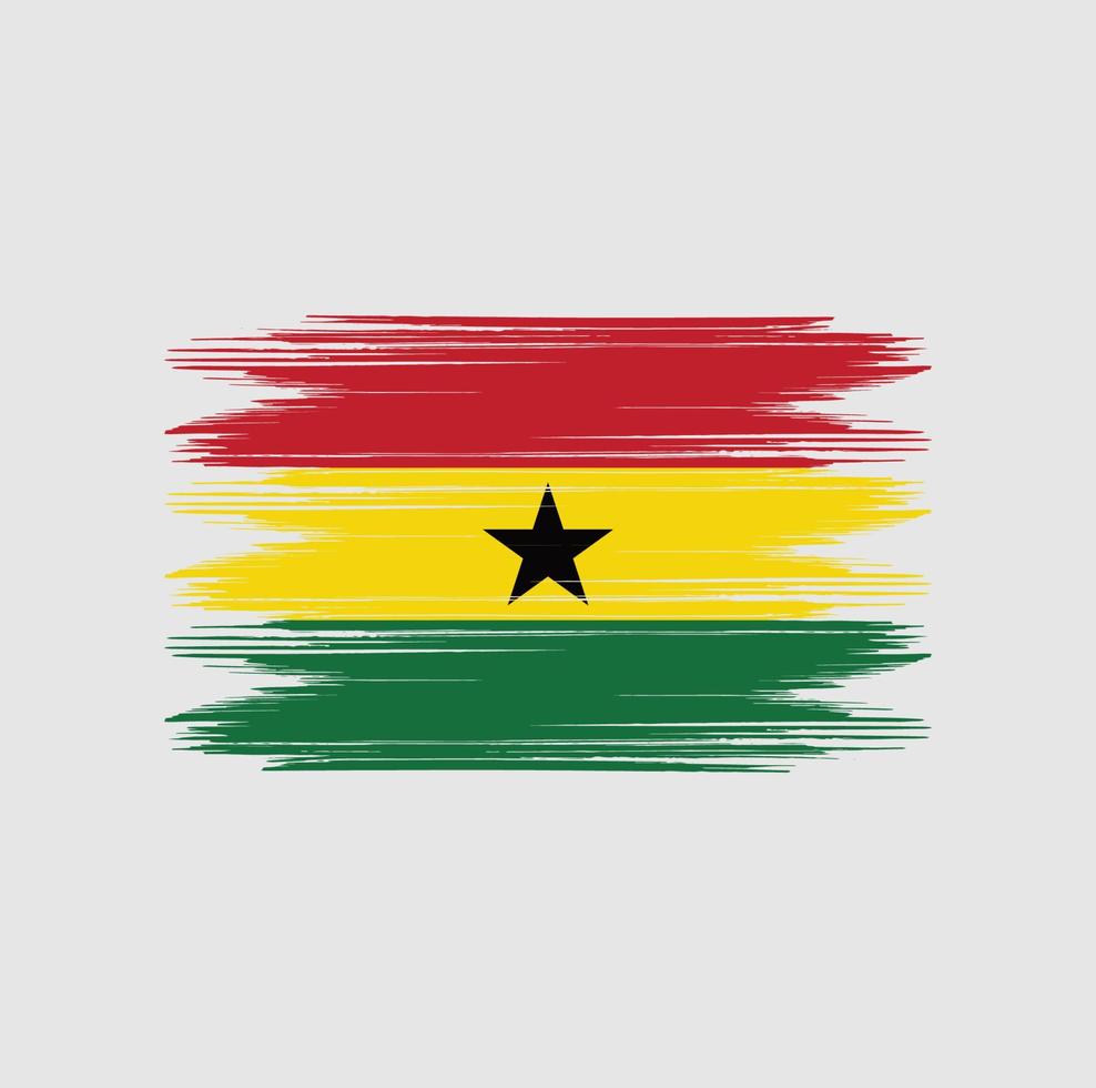 ghana vlag borstel vector