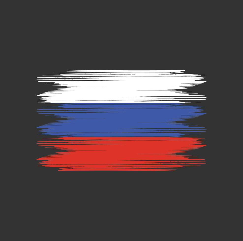 russische vlag borstel vector