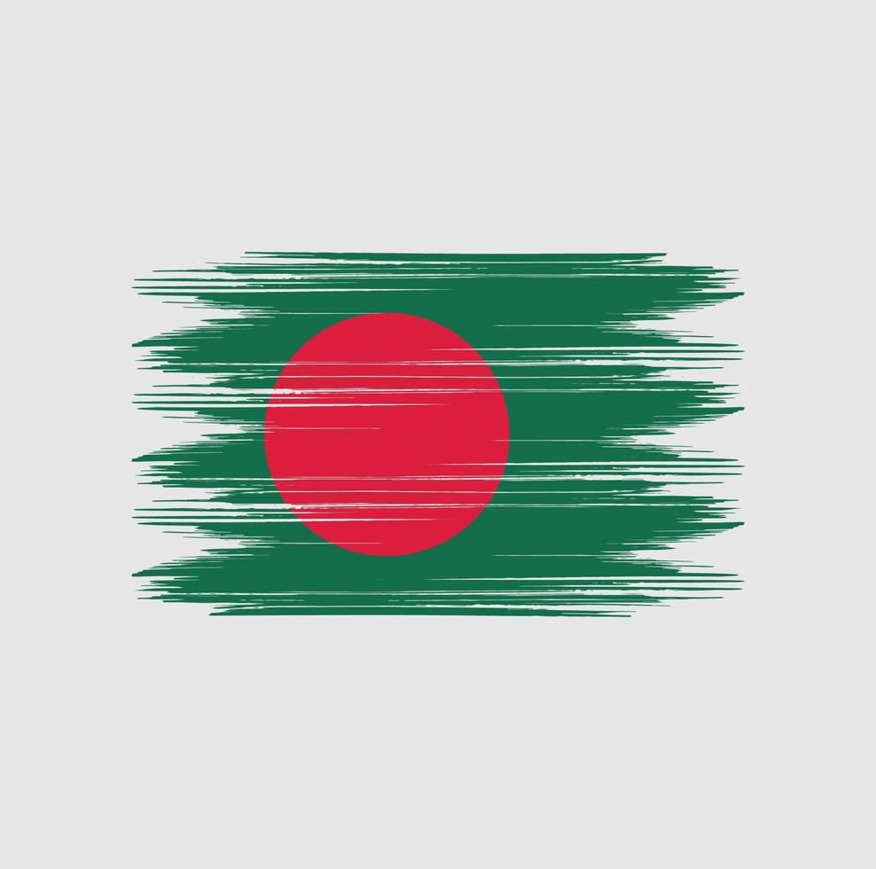 vlagborstel van Bangladesh vector