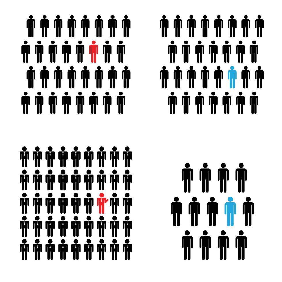 mensen pictogram werkgroep team vector